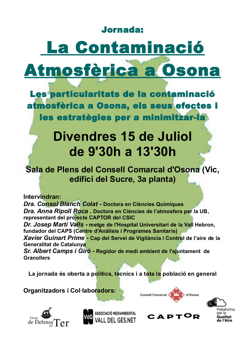 Cartell jornada contaminació atmosfèrica3